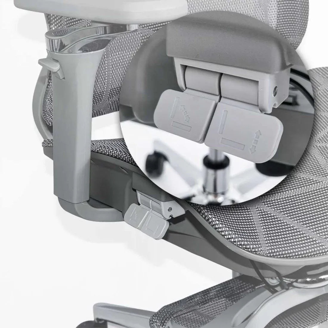 Scaun birou plasa reglaje confort lux SYYT9520 Astro GRI DESCHIS