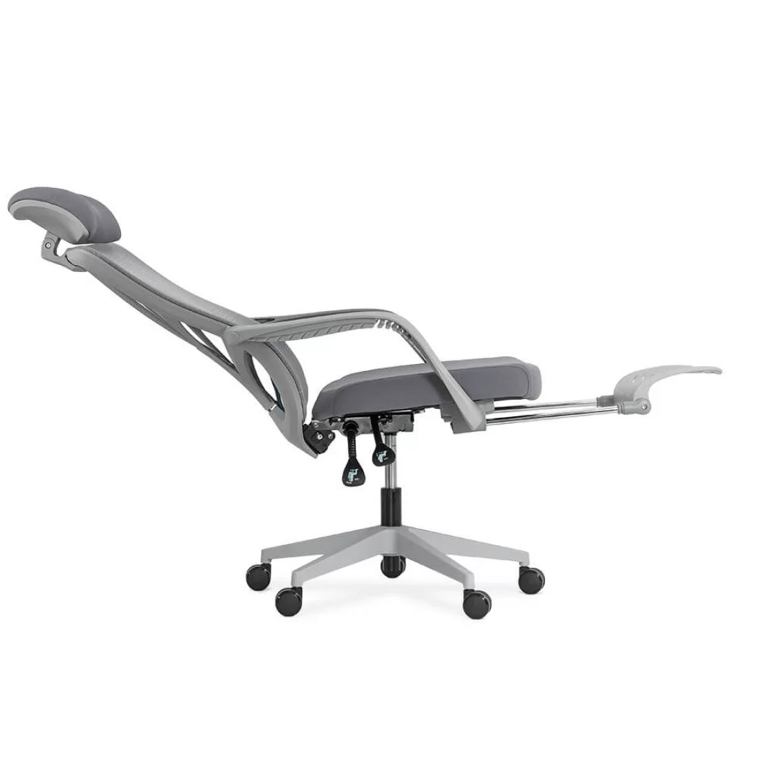 Scaun birou relaxare gri stofa reclinabil 120 kg SYYT9512 Sunrise