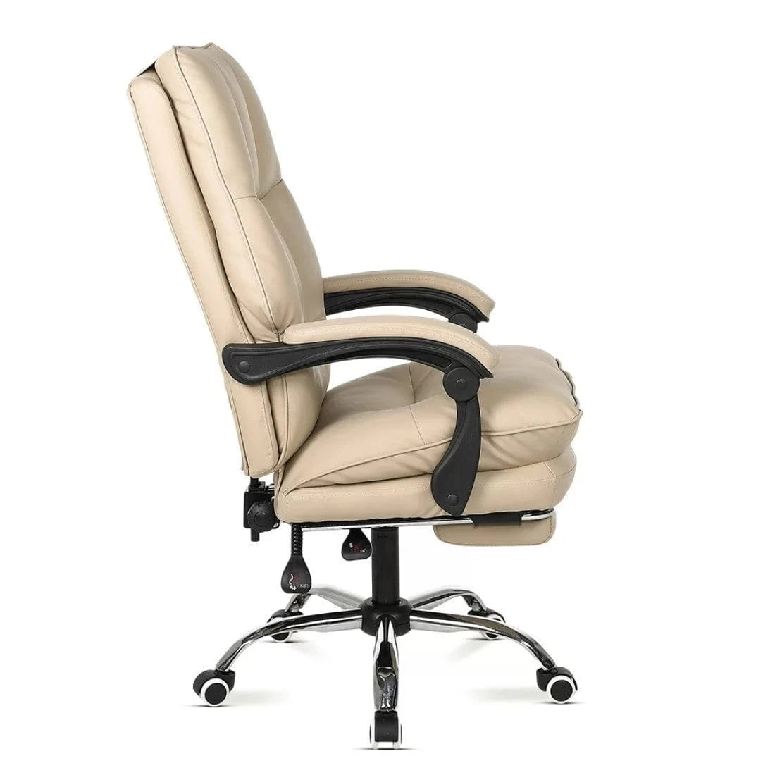 Scaun birou relaxare piele rabatabil cadru otel OFF417 Elada