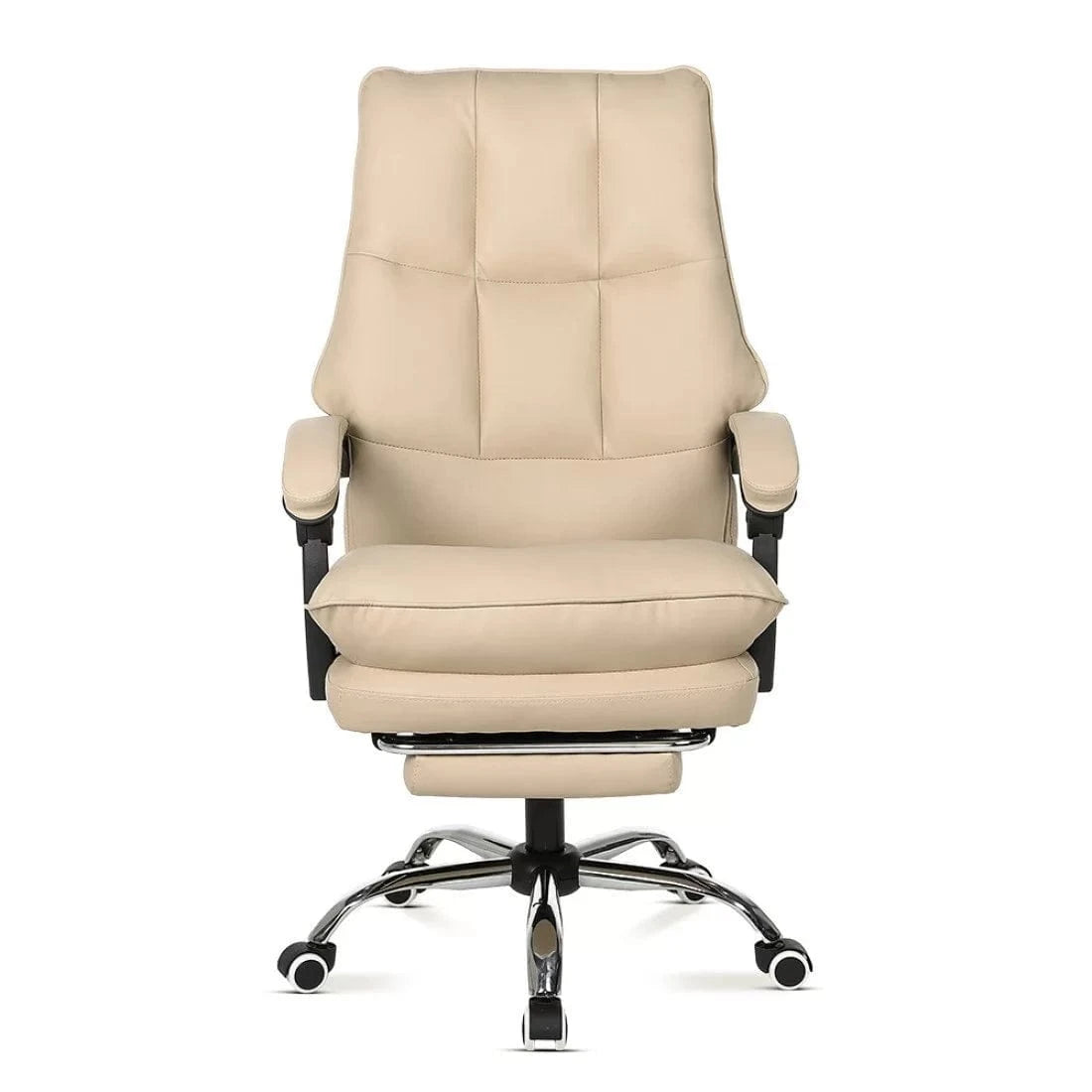 Scaun birou relaxare piele rabatabil cadru otel OFF417 Elada