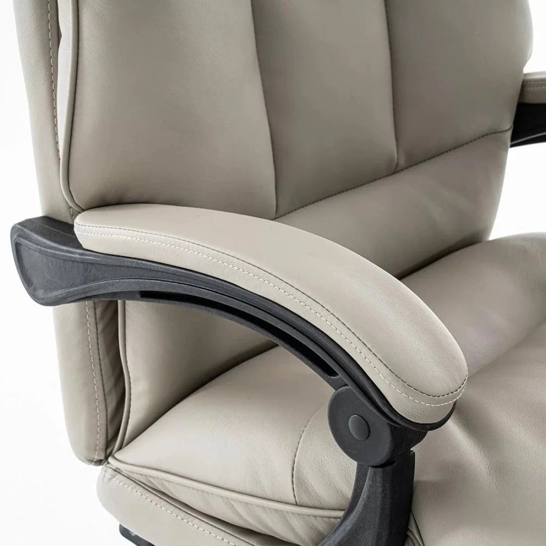 Scaun birou relaxare piele rabatabil cadru otel OFF417 Elada