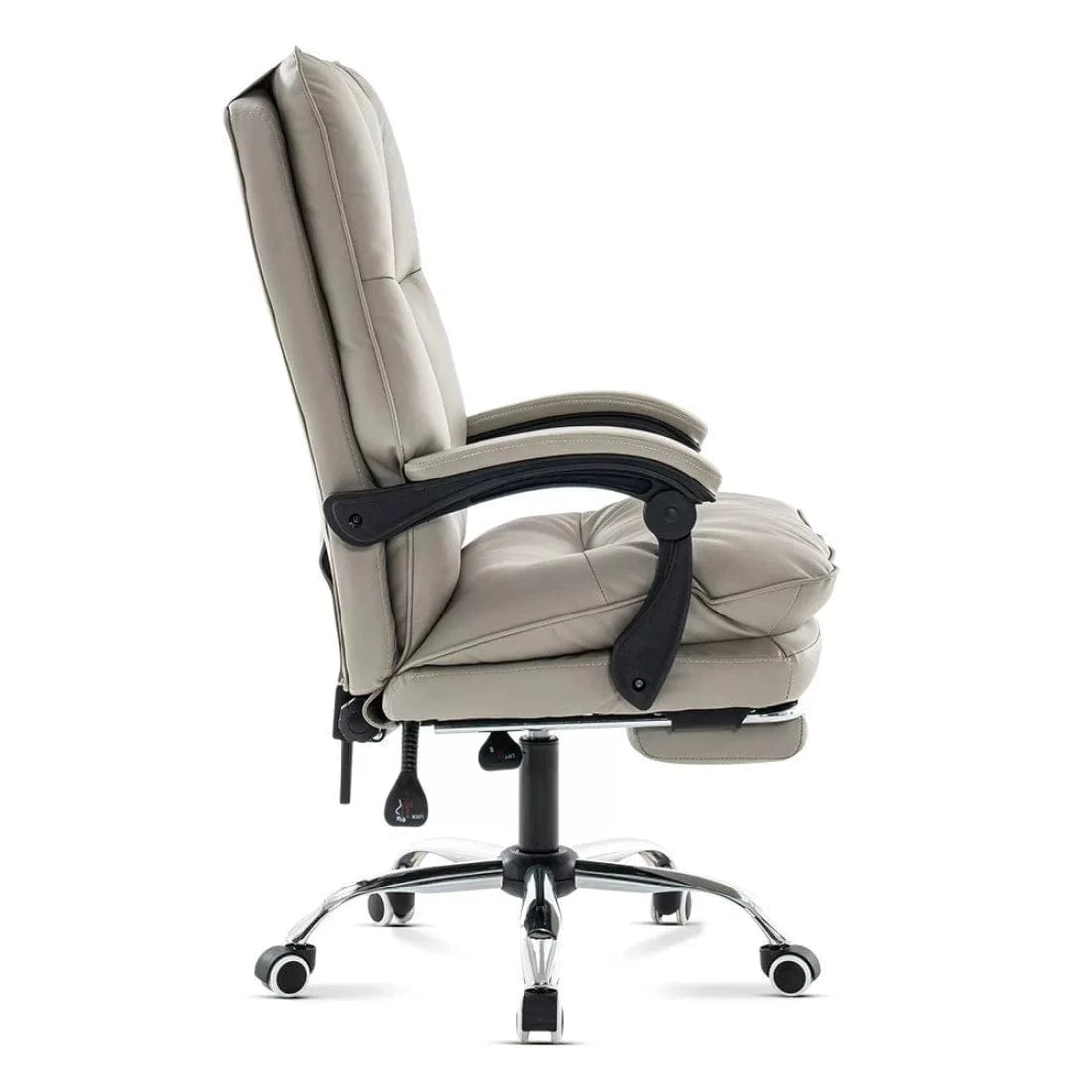 Scaun birou relaxare piele rabatabil cadru otel OFF417 Elada