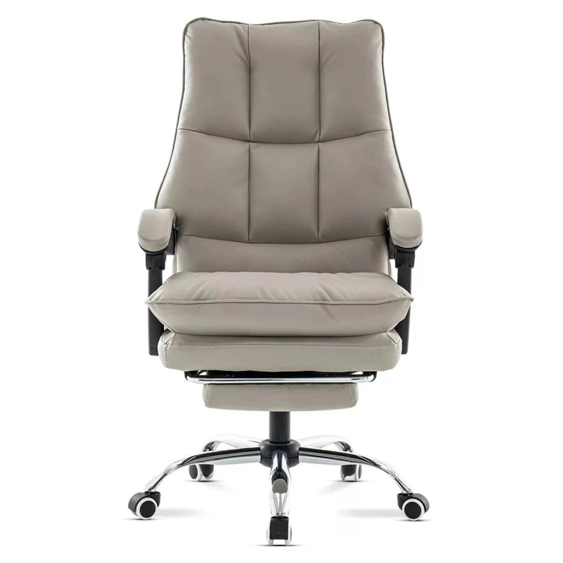 Scaun birou relaxare piele rabatabil cadru otel OFF417 Elada