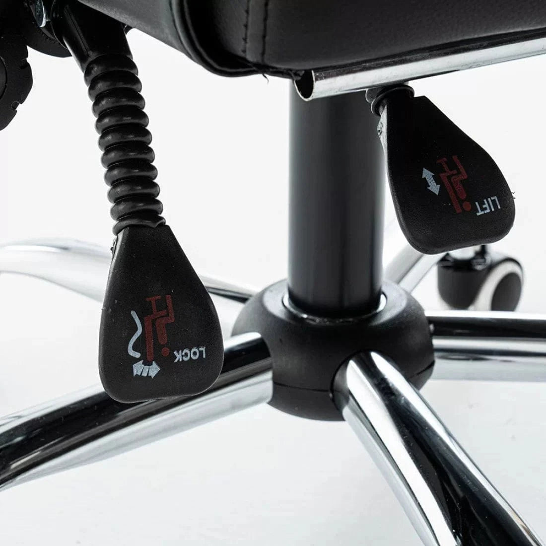 Scaun birou relaxare rabatabil 135 grade piele OFF417 Elada NEGRU