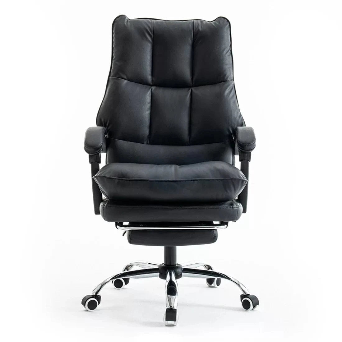 Scaun birou relaxare rabatabil 135 grade piele OFF417 Elada NEGRU