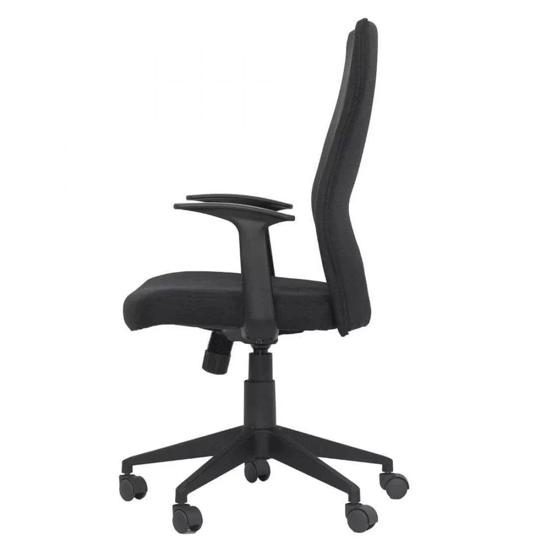 Scaun birou stofa compact mecanism balans OFF707 Vicenza Studio NEGRU