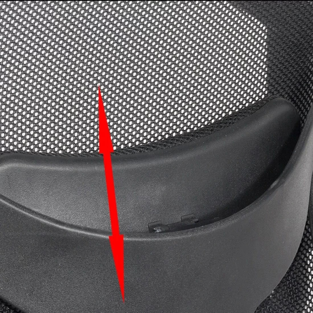 Scaun birou stofa sezut buretat spatar plasa brate 2D OFF989 Aero Organix NEGRU