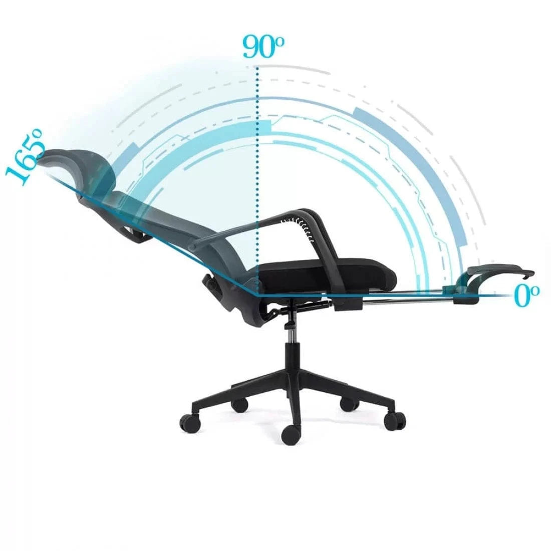 Scaun birou stofa sezut buretat spatar plasa rabatabil SYYT9502 Jasmine NEGRU