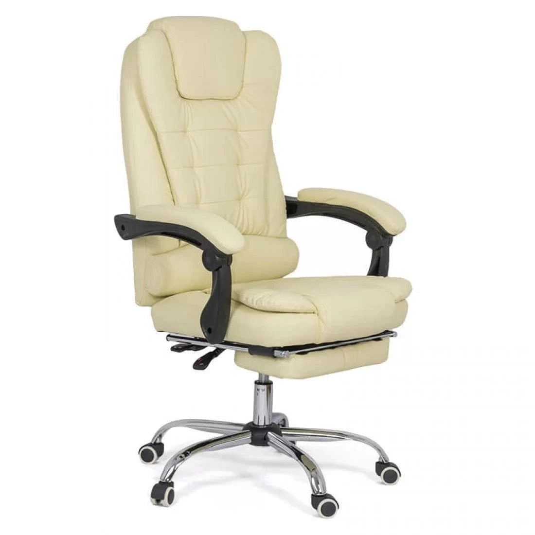 Scaun de birou extensibil rabatabil 135 grade piele OFF418 Relax Max CREM