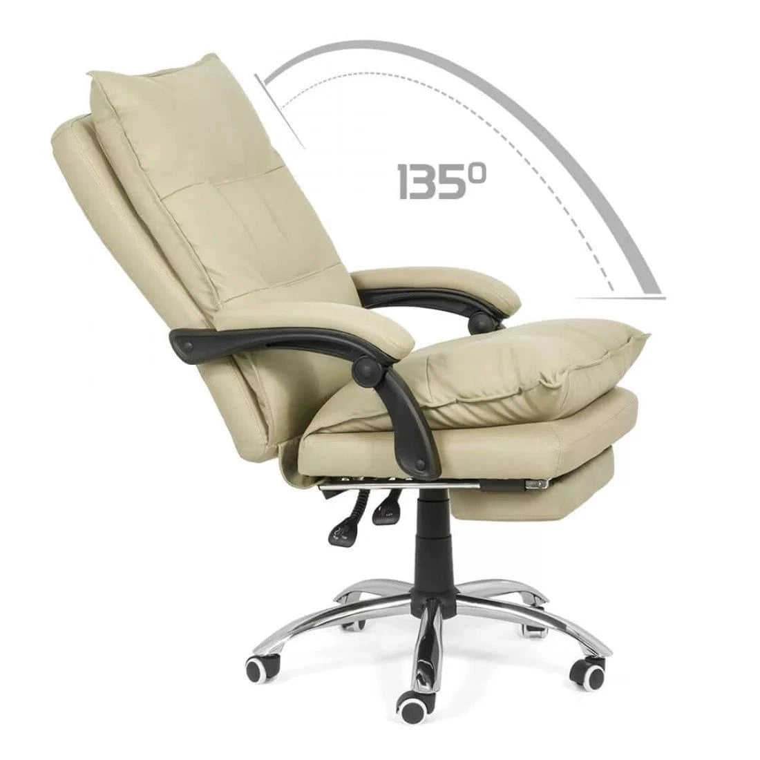 Scaun de birou extensibil reclinabil 135 grade piele OFF419 Ocean Sail