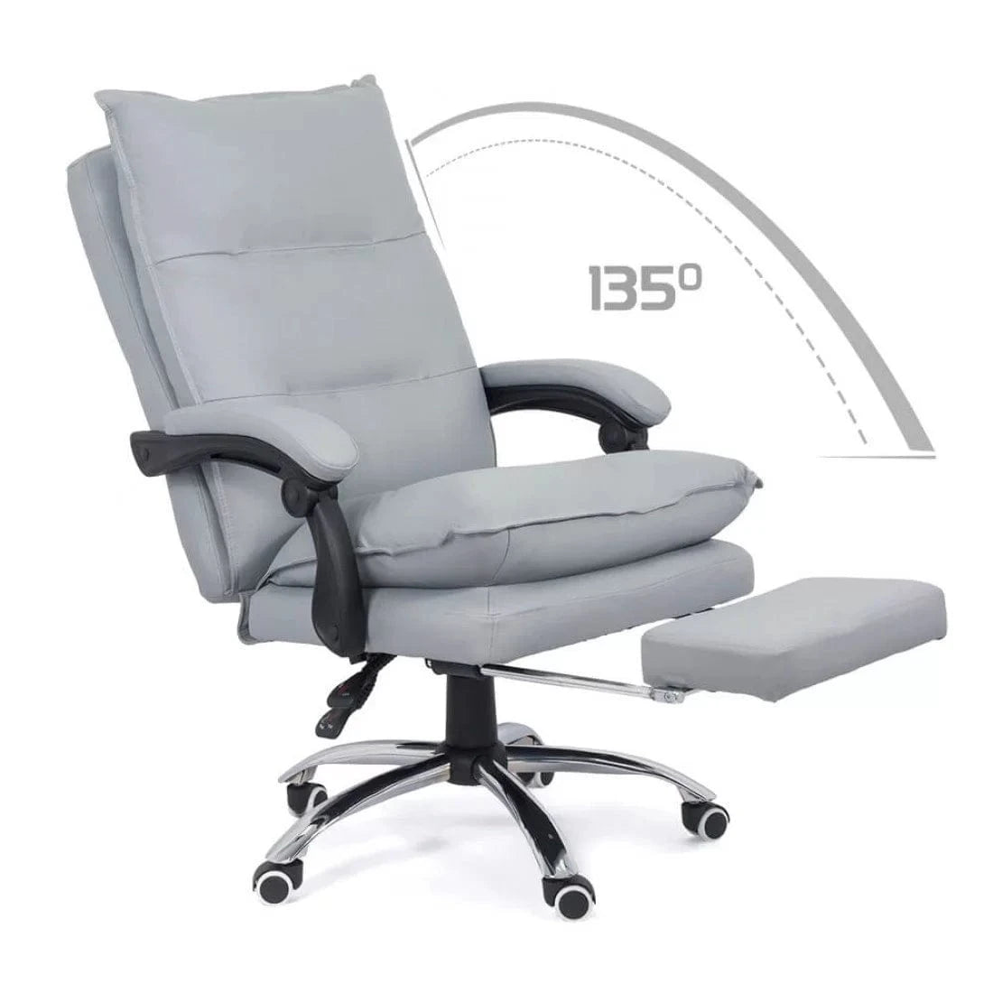 Scaun de birou extensibil reclinabil 135 grade piele OFF419 Ocean Sail