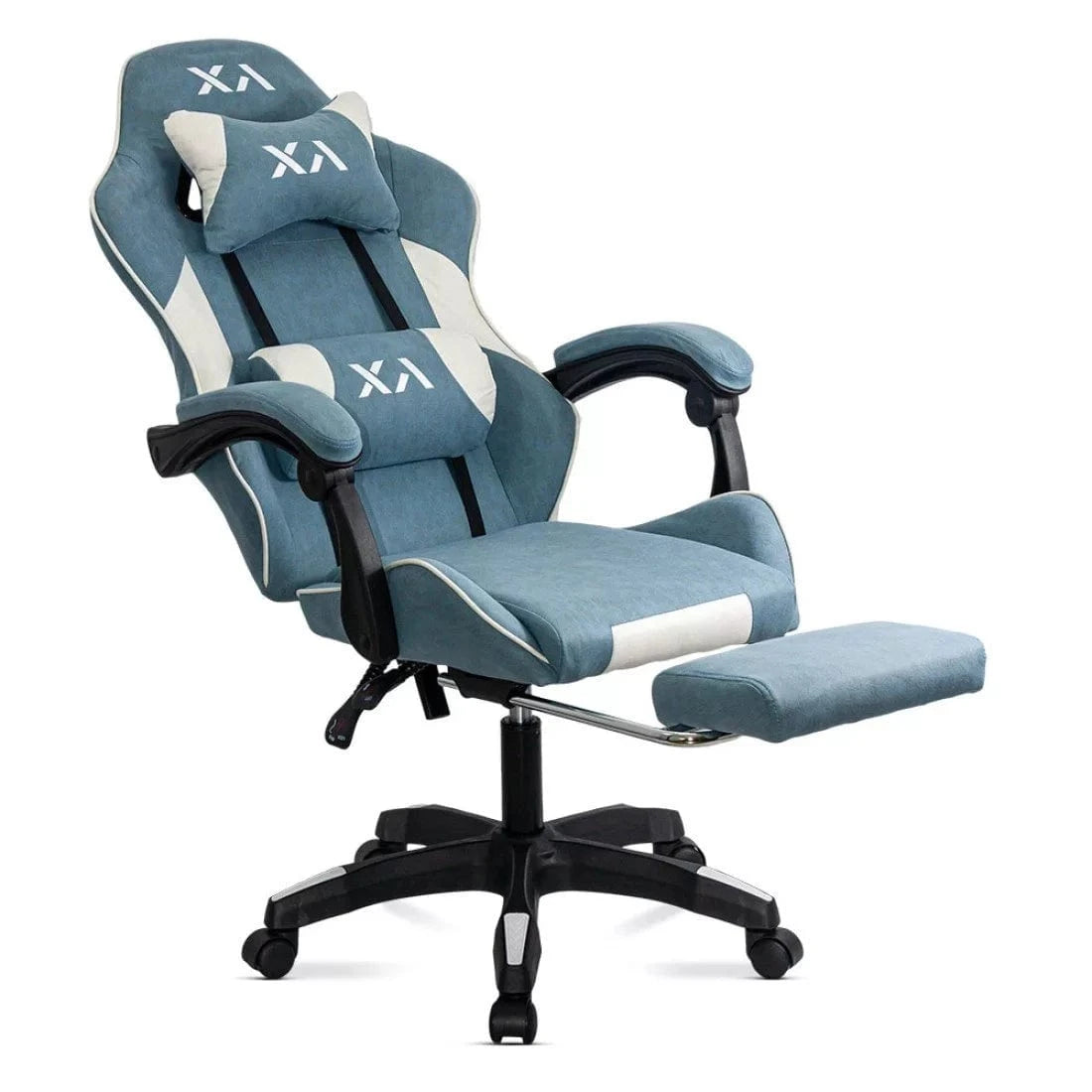 Scaun gaming stofa relaxare mecanism balans OFF295 Nio BLEU