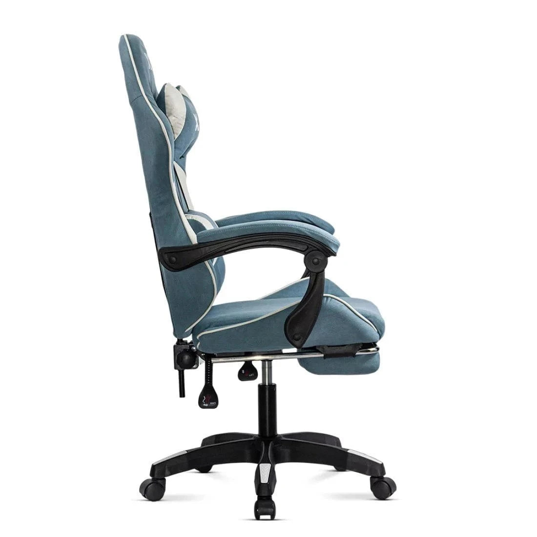 Scaun gaming stofa relaxare mecanism balans OFF295 Nio BLEU