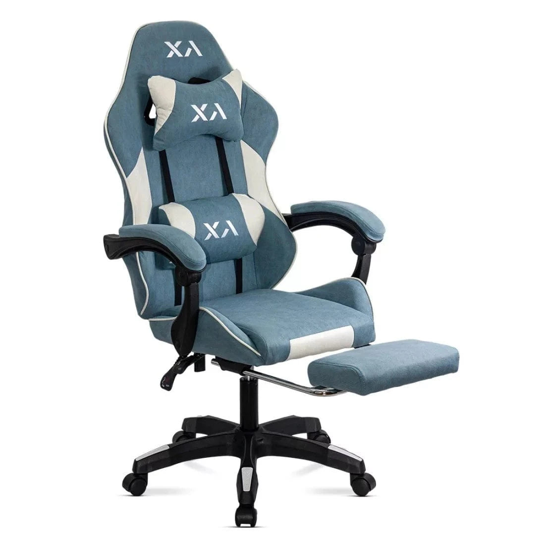 Scaun gaming stofa relaxare mecanism balans OFF295 Nio BLEU