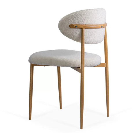 Scaun dining stofa buretat cadru metalic natur BUC283 Cushy