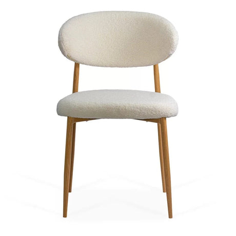 Scaun dining stofa buretat cadru metalic natur BUC283 Cushy