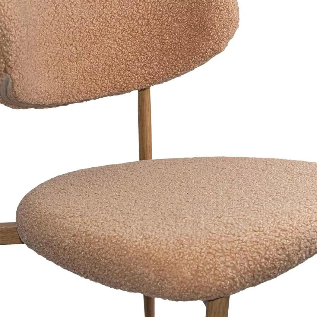 Scaun dining stofa buretat cadru metalic natur BUC283 Cushy