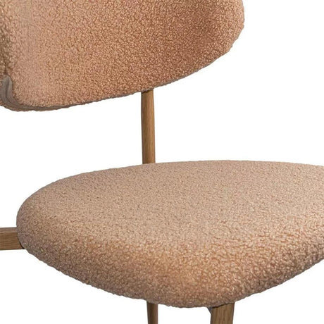 Scaun dining stofa buretat cadru metalic natur BUC283 Cushy