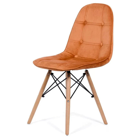 Scaun living catifea buretat cadru lemn fag BUC232V Mellow