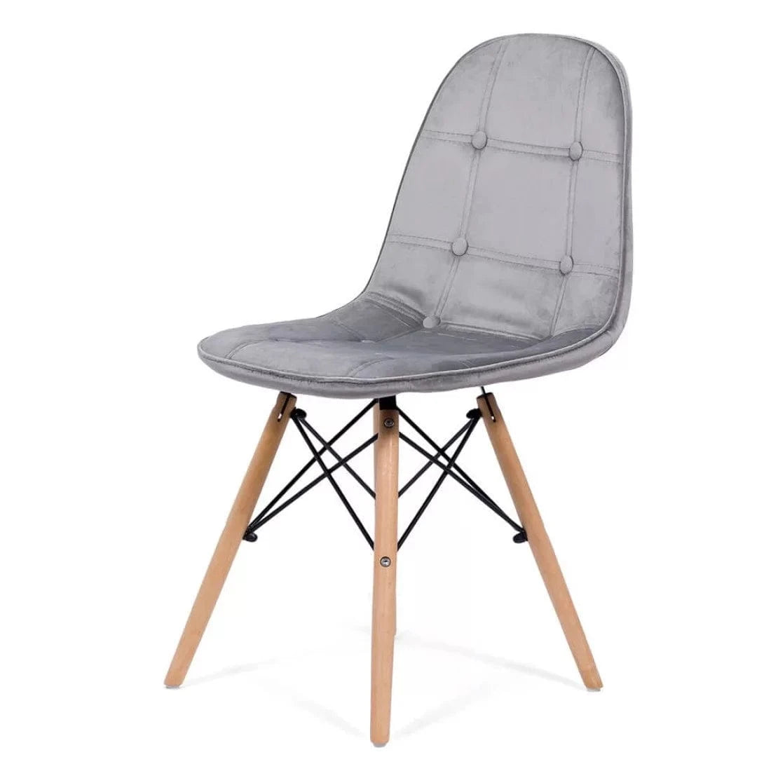 Scaun living catifea buretat cadru lemn fag BUC232V Mellow