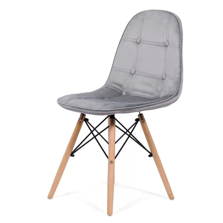 Scaun living catifea buretat cadru lemn fag BUC232V Mellow