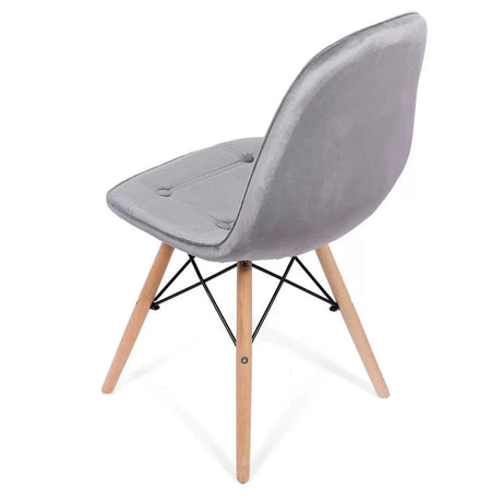 Scaun living catifea buretat cadru lemn fag BUC232V Mellow