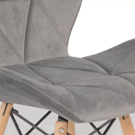 Scaun living catifea buretat cadru lemn fag BUC241V Flare