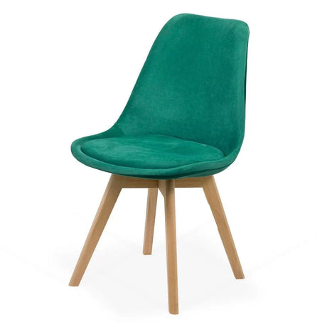 Scaun living catifea buretat cadru lemn fag BUC242V Iceland