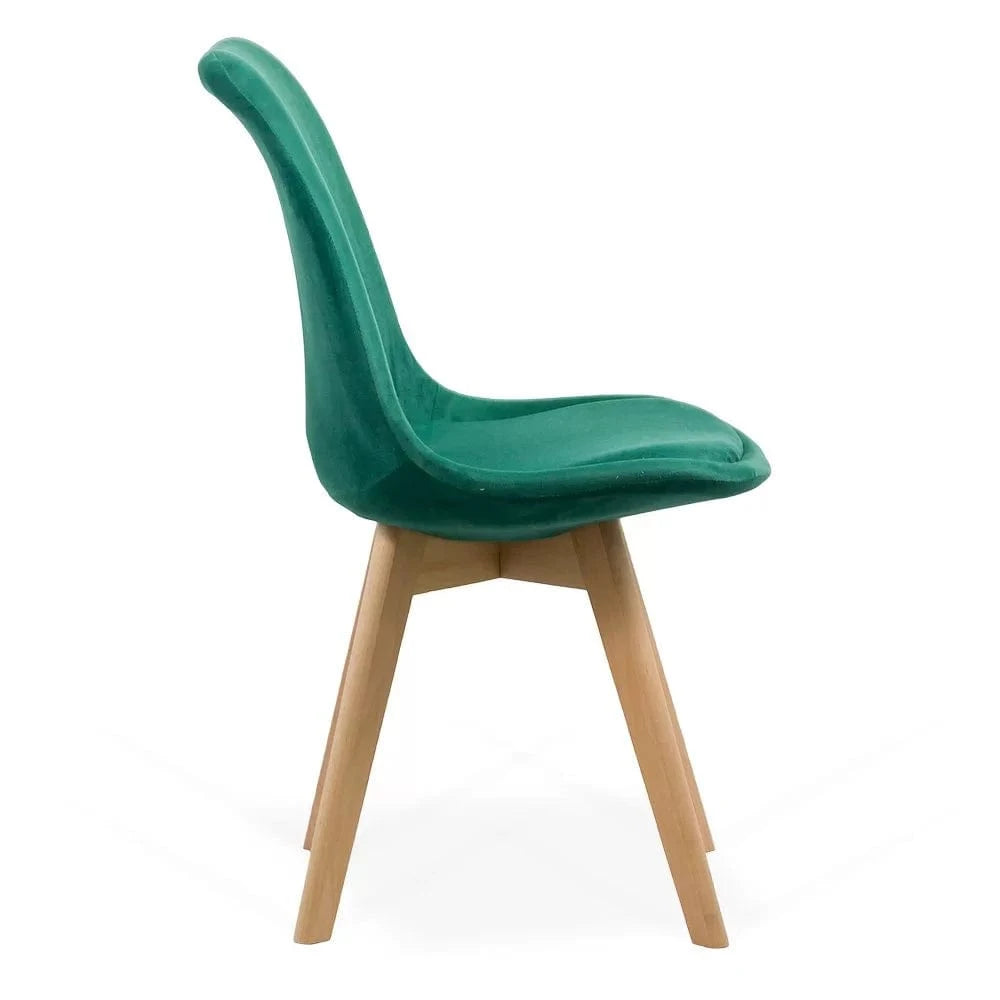 Scaun living catifea buretat cadru lemn fag BUC242V Iceland