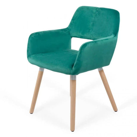 Scaun living catifea buretat cadru lemn fag BUC280 Cali