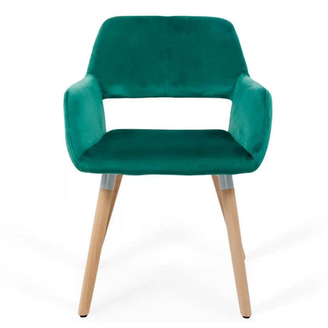 Scaun living catifea buretat cadru lemn fag BUC280 Cali