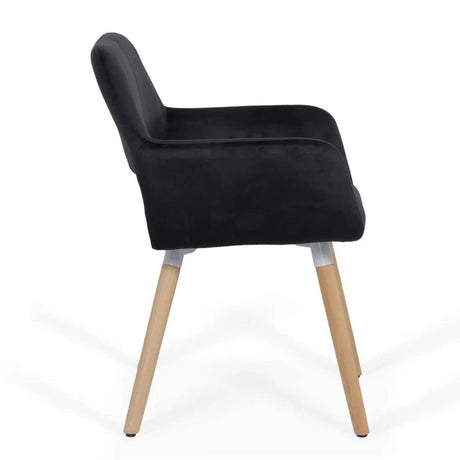 Scaun living catifea buretat cadru lemn fag BUC280 Cali