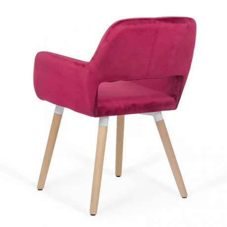 Scaun living catifea buretat cadru lemn fag BUC280 Cali