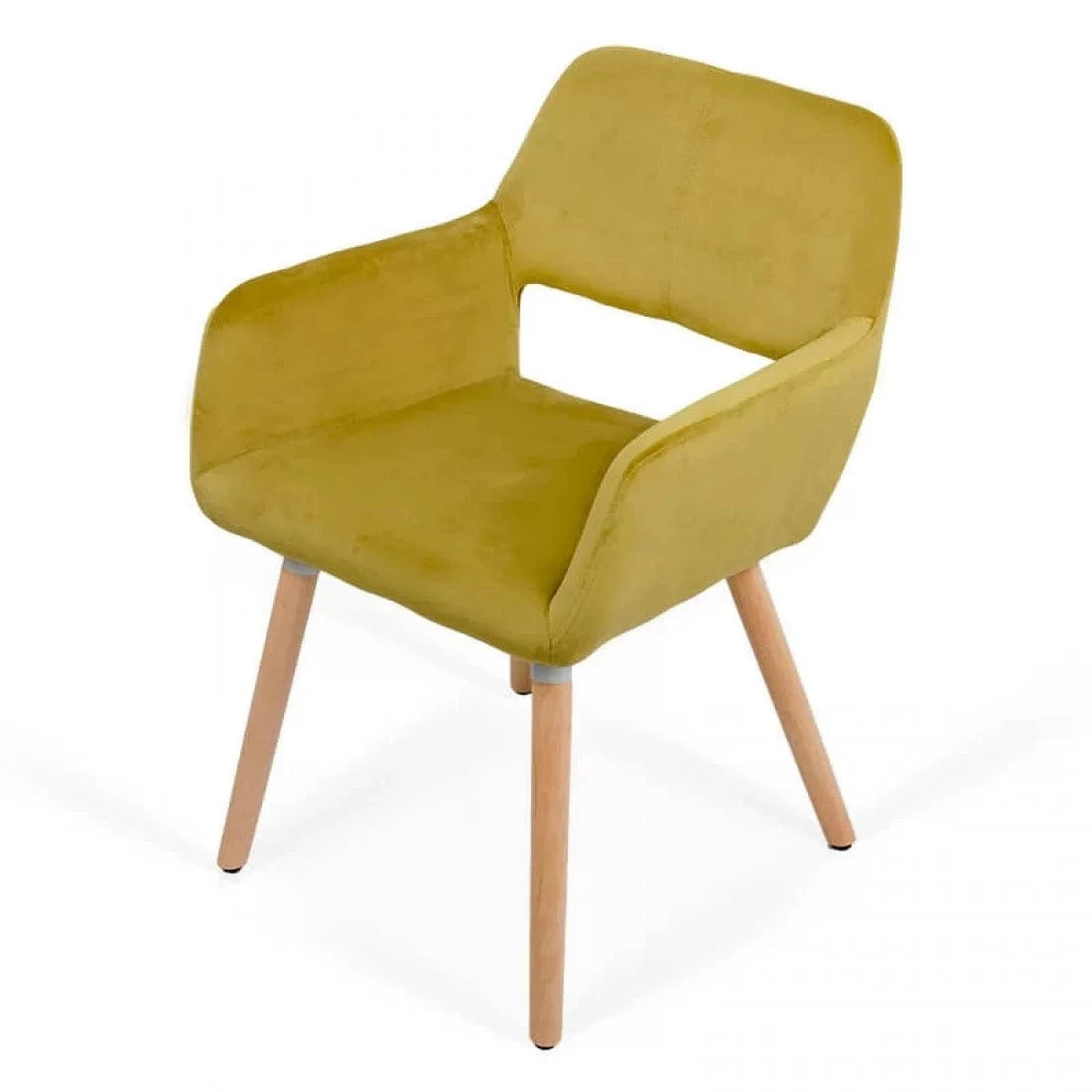 Scaun living catifea buretat cadru lemn fag BUC280 Cali