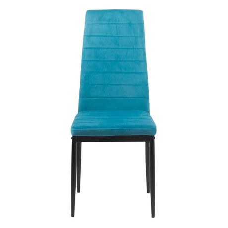 Scaun living catifea buretat cadru metal negru BUC263V Dusk