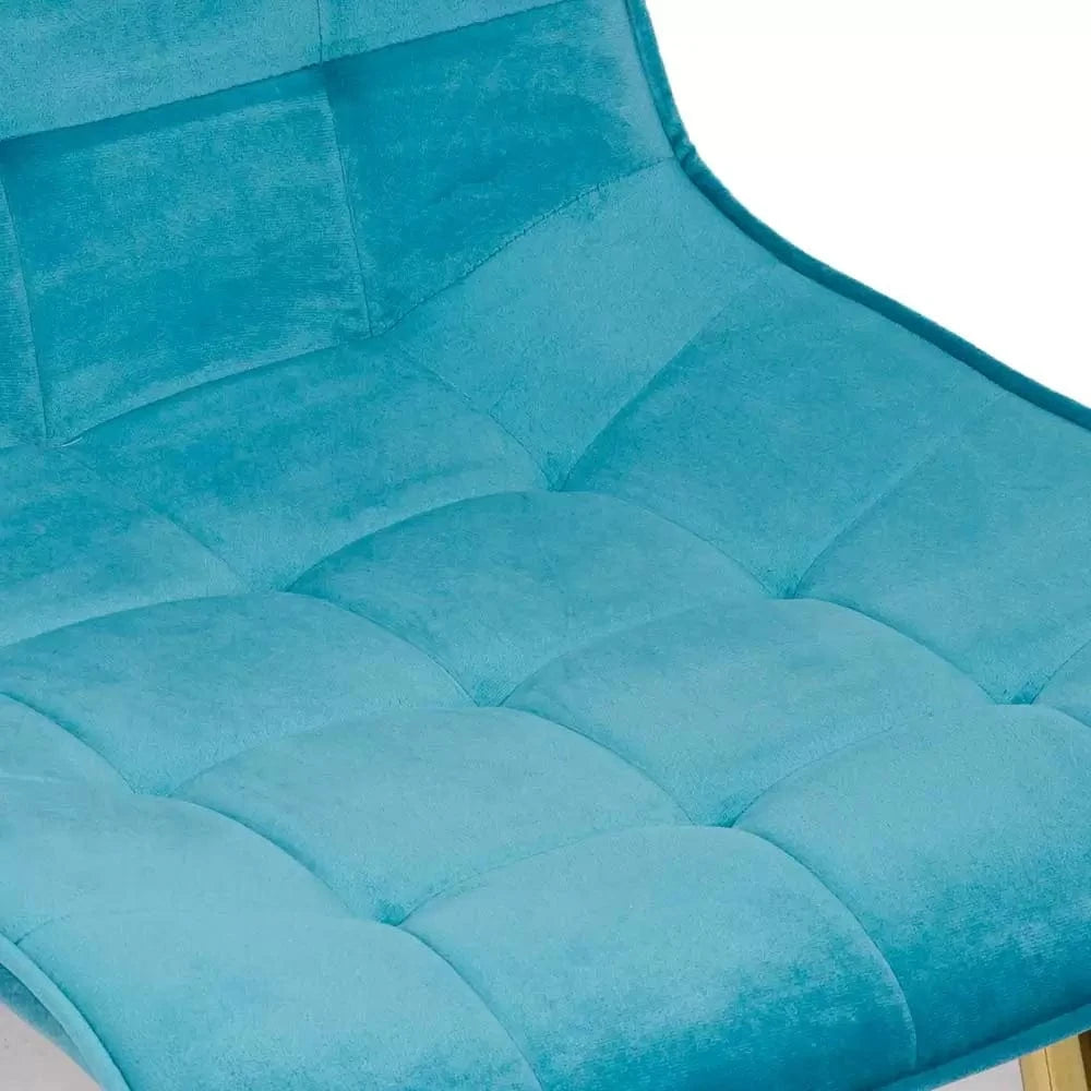 Scaun living catifea buretat cadru metalic auriu BUC252 Gold