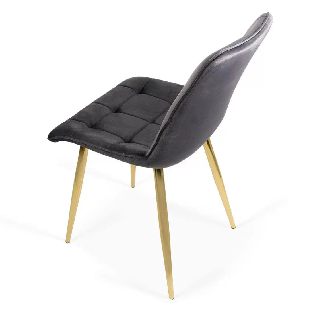 Scaun living catifea buretat cadru metalic auriu BUC252 Gold