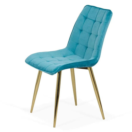 Scaun living catifea buretat cadru metalic auriu BUC252 Gold