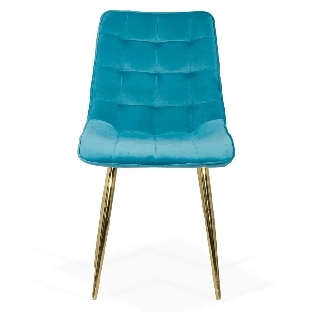 Scaun living catifea buretat cadru metalic auriu BUC252 Gold