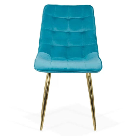 Scaun living catifea buretat cadru metalic auriu BUC252 Gold