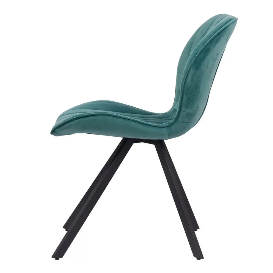 Scaun living catifea buretat cadru metalic negru BUC248 Roi