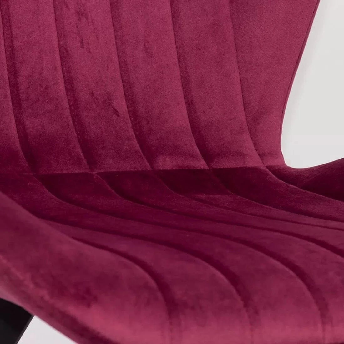 Scaun living catifea buretat cadru metalic negru BUC248 Roi