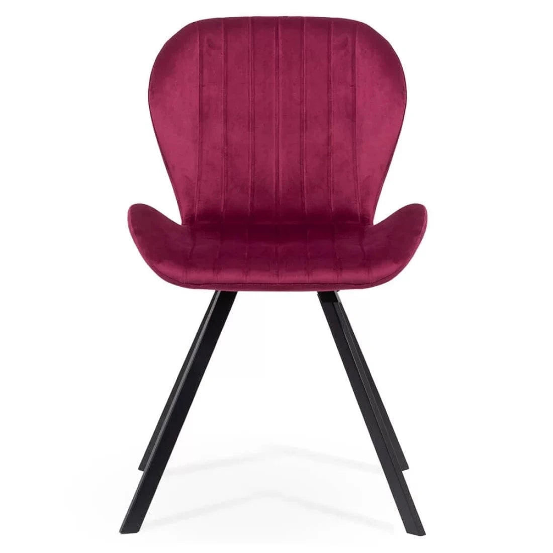 Scaun living catifea buretat cadru metalic negru BUC248 Roi