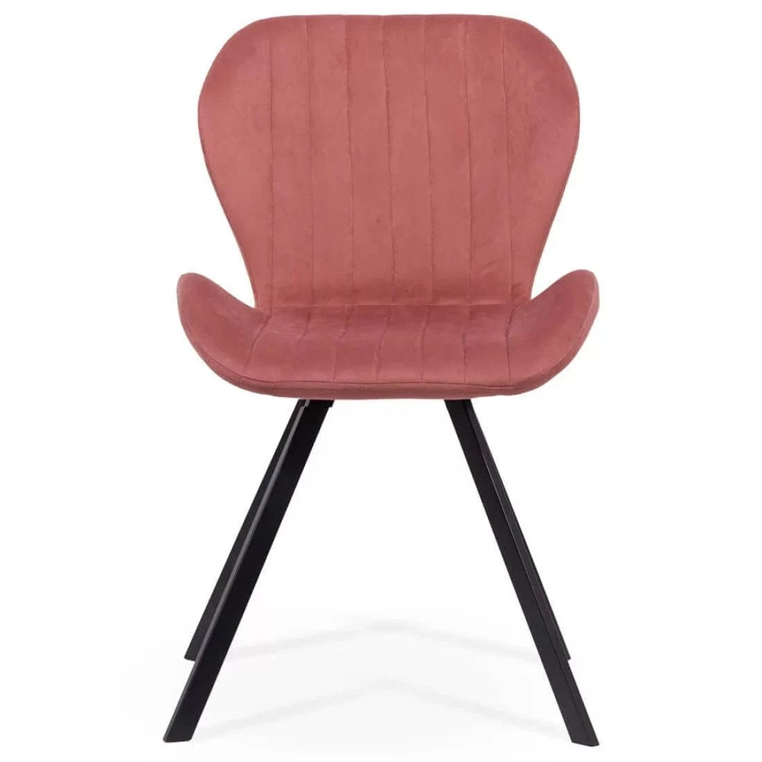 Scaun living catifea buretat cadru metalic negru BUC248 Roi