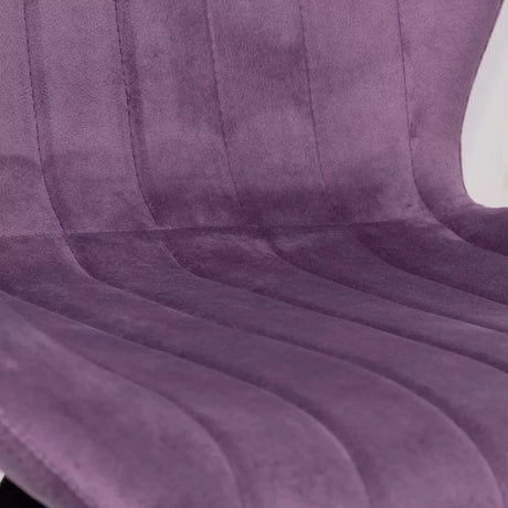 Scaun living catifea buretat cadru metalic negru BUC248 Roi