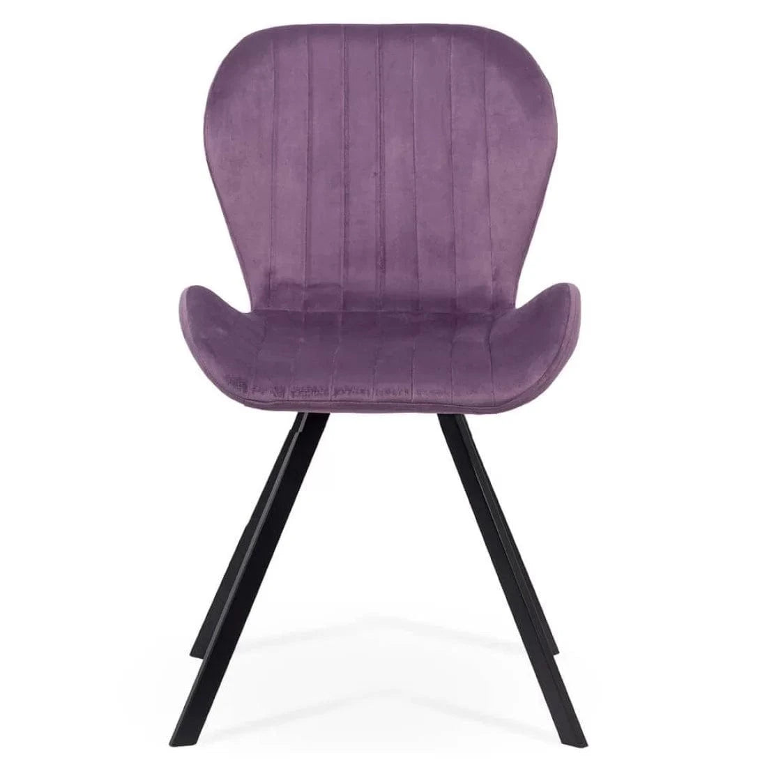 Scaun living catifea buretat cadru metalic negru BUC248 Roi