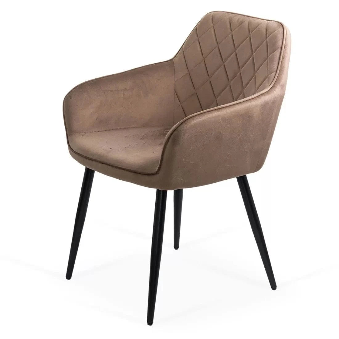 Scaun living catifea buretat cadru metalic negru BUC258 Aden