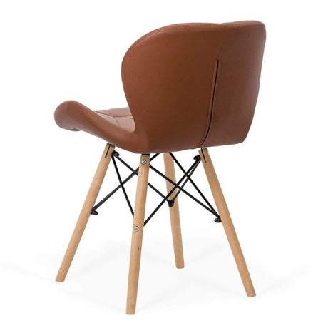 Scaun living piele buretat cadru lemn fag BUC 241 Lotus