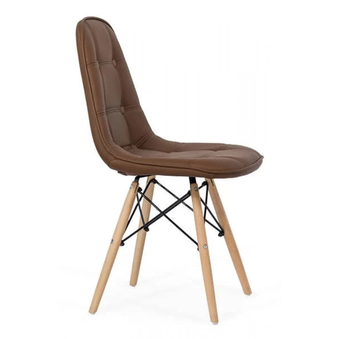 Scaun living piele buretat cadru lemn fag BUC232 Mediterana