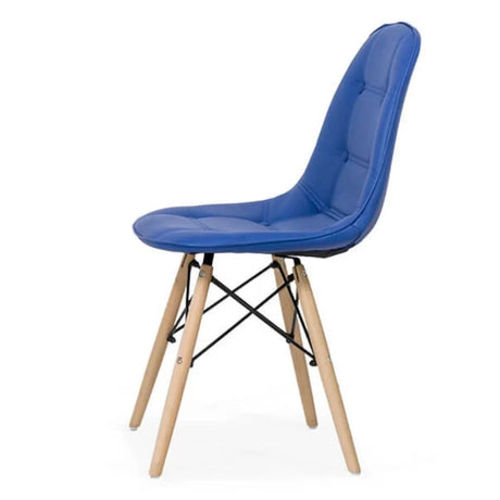 Scaun living piele buretat cadru lemn fag BUC232 Mediterana